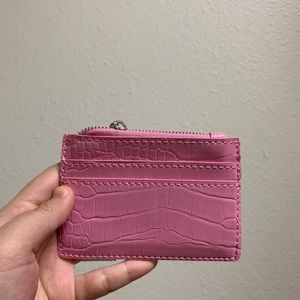 CARDHOLDER IN PINK TEXTURE